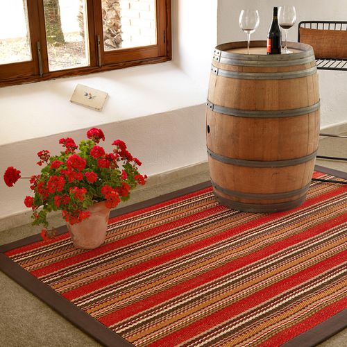 Tappeto contemporaneo - MEDITERRANEAN : MAHON - NATURTEX - a righe / in sisal / rettangolare