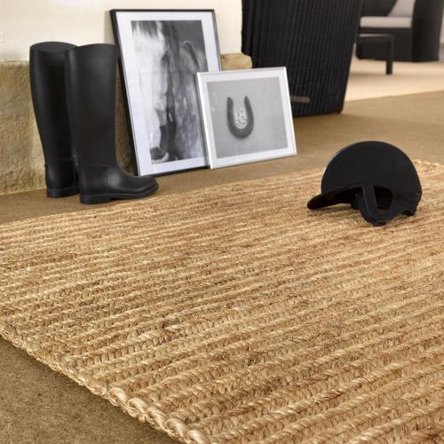 Tappeto contemporaneo - ETHNICS : MANILA - NATURTEX - a tinta unita / in fibra di abaca / rettangolare