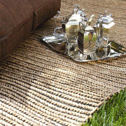 Tappeto contemporaneo - ETHNICS : SAHARA - NATURTEX - a tinta unita / in fibra di abaca / rettangolare