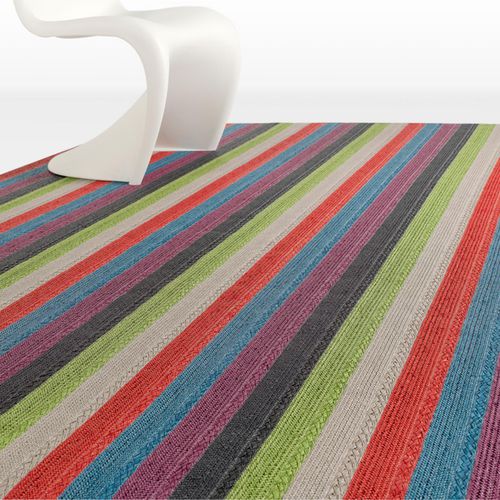 Tappeto contemporaneo - FUN : CIRCUS - NATURTEX - a righe / in nylon / in cotone