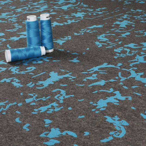 Tappeto contemporaneo - FUN : UNFINISHED - NATURTEX - a motivi / in poliestere / in lana