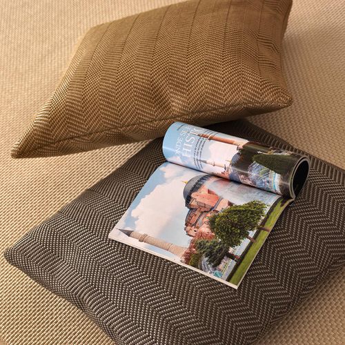 Tessuto da tappezzeria - HERRINGBONE : A-750 - NATURTEX - da parete / a righe / in cotone