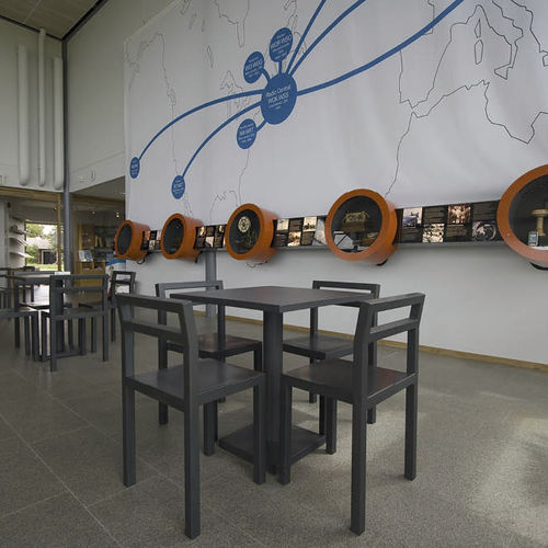 Sedia contemporanea - NON - KÄLLEMO - da esterno / da interno / in acciaio