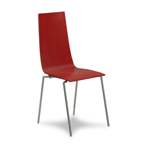 Sedia contemporanea - COBRA - KÄLLEMO - da interno / in betulla / con supporto in acciaio cromato