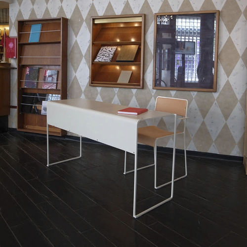 Scrivania design scandinavo - BROKK - KÄLLEMO - in frassino / in acciaio / per hotel