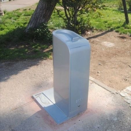 Fontanella per disabili - "HO" - ESTEVA BARCELONA - con attivazione a pedale / da esterno / in ghisa di alluminio