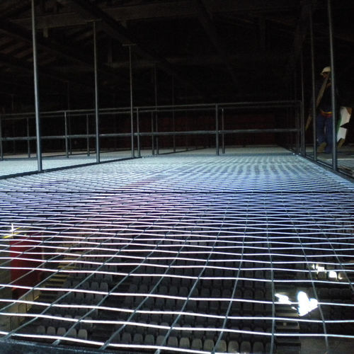 Controsoffitto in acciaio inossidabile - ESTEVA BARCELONA - a quadrotte / da interno / con griglia