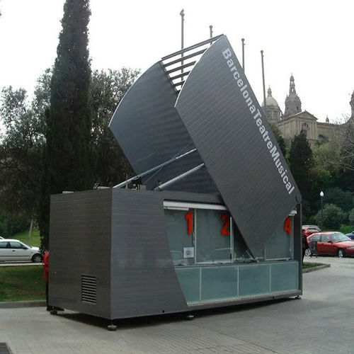 Chiosco commerciale - UMP - ESTEVA BARCELONA - da esterno / in acciaio inossidabile / in fibra di vetro