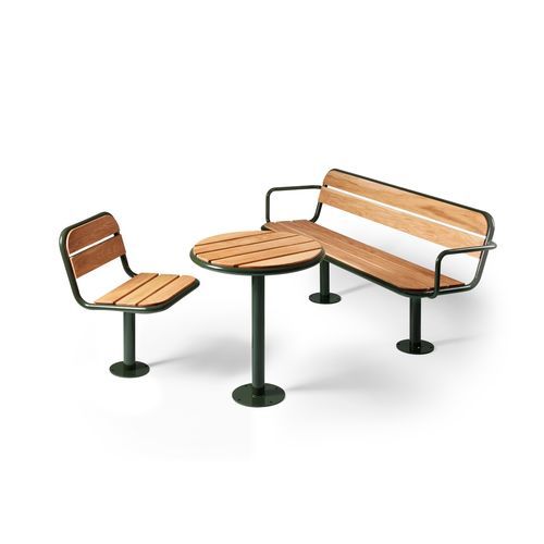 Set tavolo e sedia contemporaneo - Gry - NOLA INDUSTRIER - da esterno / in pino / in rovere