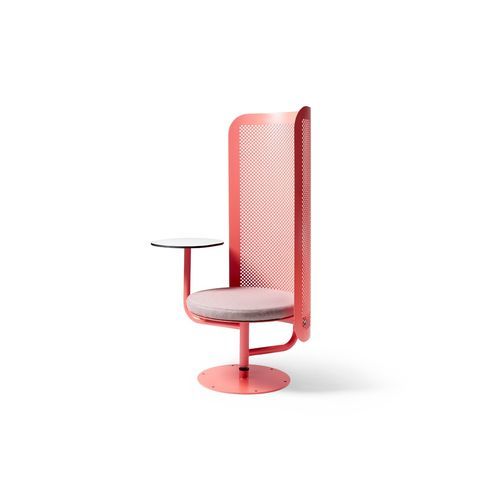 Poltrona contemporanea - Work Lounge - NOLA INDUSTRIER - in Sunbrella® / in alluminio / in acciaio galvanizzato
