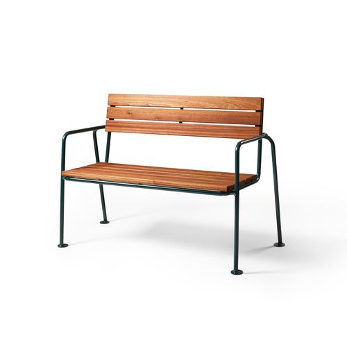 Panca per spazi pubblici contemporanea - Bornholm - NOLA INDUSTRIER - in pino / in faggio / in acciaio con rivestimento a polvere