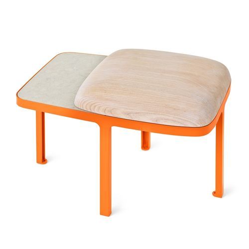 Sgabello contemporaneo - Plymå - NOLA INDUSTRIER - in frassino / con supporto in acciaio verniciato a polvere / per spazio pubblico