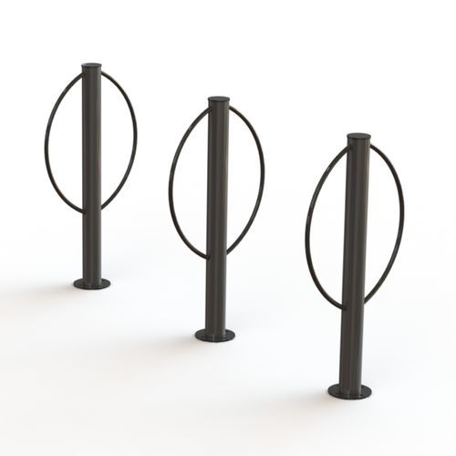 Rastrelliera per biciclette a pavimento - Goggle 2 - NOLA INDUSTRIER - per spazi pubblici / in acciaio galvanizzato / in acciaio con rivestimento a polvere