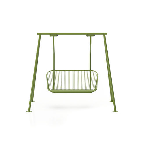 Dondolo da giardino in acciaio - Korg Swing Sofa  - NOLA INDUSTRIER - in acciaio con rivestimento a polvere / 2 posti / autoportante