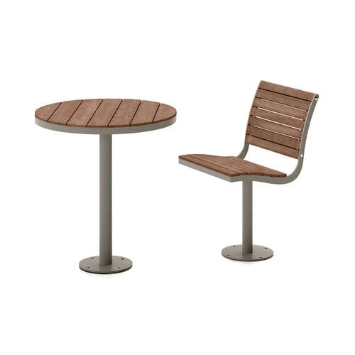Set tavolo e sedia contemporaneo - Parco Table and Chair  - NOLA INDUSTRIER - da esterno / da interno / in faggio