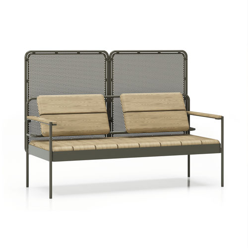 Set lounge da giardino contemporaneo - Alta series - NOLA INDUSTRIER - in acciaio / in pino / in legno oliato