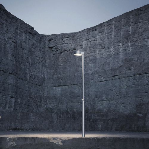 Luce con piedistallo - PUCK - ZERO - LED / rotonda / IP44