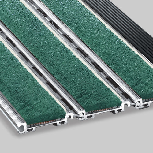 Tappeto d'ingresso contract - M2 - CS - Construction Specialties - in alluminio / antisporco / con profili