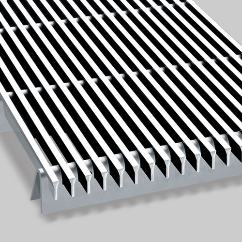Tappeto d'ingresso contract - G6P - CS - Construction Specialties - in acciaio inossidabile