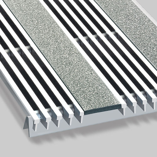 Tappeto d'ingresso contract - G6PSN - CS - Construction Specialties - in acciaio inossidabile / con profili