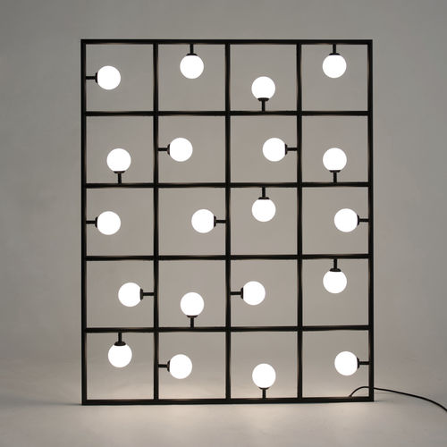 Lampada da pavimento - SQUARES - Atelier Areti - in alluminio / in vetro / contemporanea