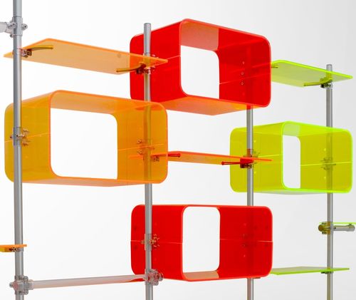 Scaffale modulare - FLUOSHOP  - PAXTON - design originale / in plastica