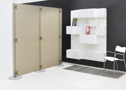 Paravento contemporaneo - SMOKE FLUOWALL - PAXTON - in vetro / contract