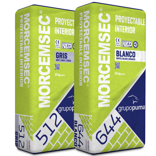 Intonaco di rivestimento - MORCEMSEC® PROYECTABLE INTERIOR GP CSIII W0 - GRUPO PUMA - da interno / per muro / per calcestruzzo