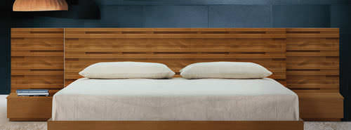 Letto da giardino matrimoniale - Deesawat Industries - contemporaneo / con comodini / in teak