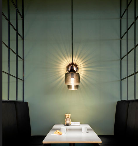 Lampada a sospensione - NEW WAVE STRIPE - Design By Us - in vetro / contemporanea / con cavo