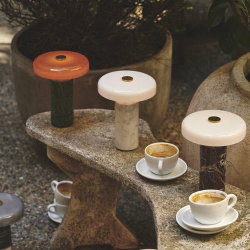 Lampada portatile - TRIP - Design By Us - in vetro soffiato / in marmo / contemporanea