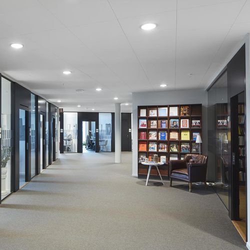 Controsoffitto in lana di vetro - FOCUS™ DS - Saint-Gobain Ecophon - a quadrotte / per ufficio / da interno