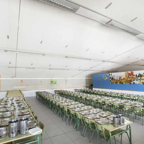 Controsoffitto in lana di vetro - FOCUS™ F - Saint-Gobain Ecophon - a quadrotte / per sala da pranzo / per cucina