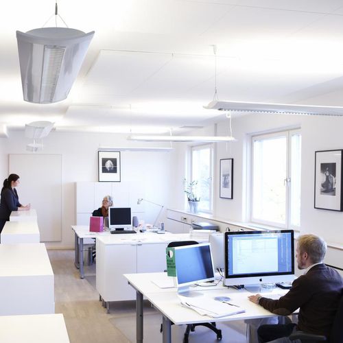 Controsoffitto in lana di vetro - MASTER™ B - Saint-Gobain Ecophon - a quadrotte / per ufficio / da interno