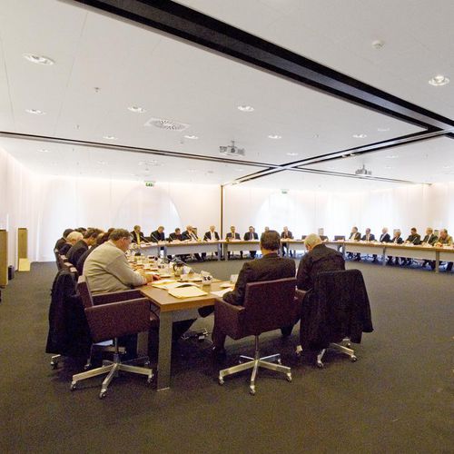 Controsoffitto in lana di vetro - MASTER™ DS - Saint-Gobain Ecophon - a quadrotte / per ufficio / per sala conferenze