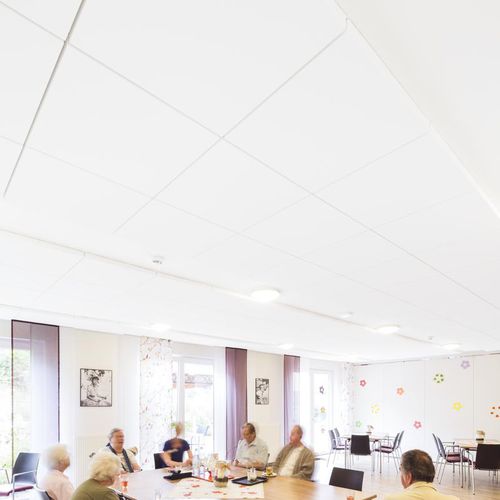 Controsoffitto in lana di vetro - MASTER™ SQ - Saint-Gobain Ecophon - a quadrotte / per cucina / da interno