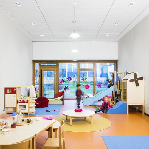 Controsoffitto in lana di vetro - MASTER™ RIGID E - Saint-Gobain Ecophon - a quadrotte / in pannelli / da interno