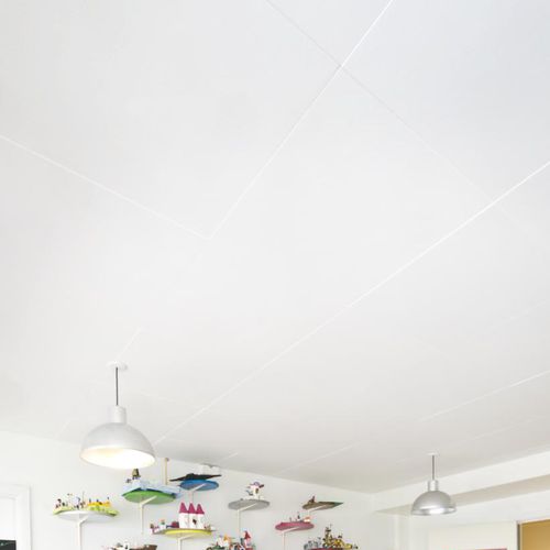Controsoffitto in lana di vetro - SUPER G™ B - Saint-Gobain Ecophon - a quadrotte / da interno / acustico
