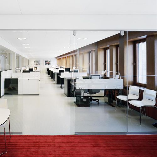 Controsoffitto in lana di vetro - COMBISON™ DUO E - Saint-Gobain Ecophon - a quadrotte / per ufficio / da interno
