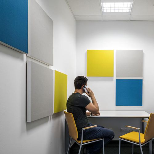 Pannello acustico a muro - AKUSTO™ ONE - Saint-Gobain Ecophon - in metallo / in lana / in fibra di vetro