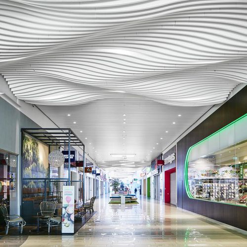 Baffle acustico in lana minerale - SOLO™ WAVE - Saint-Gobain Ecophon - da soffitto / rettangolare / decorativo