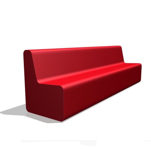 Divano contemporaneo - ORCA ACTIVE - Feek - in schiuma ad alta densità rivestita / rosso / per uso contract
