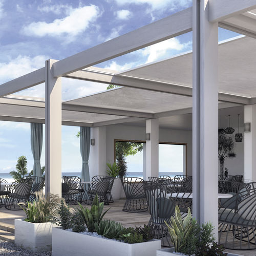 Tessuto per protezione solare - SWK TOP - DICKSON CONSTANT - per tenda a vela / per pergola / a tinta unita