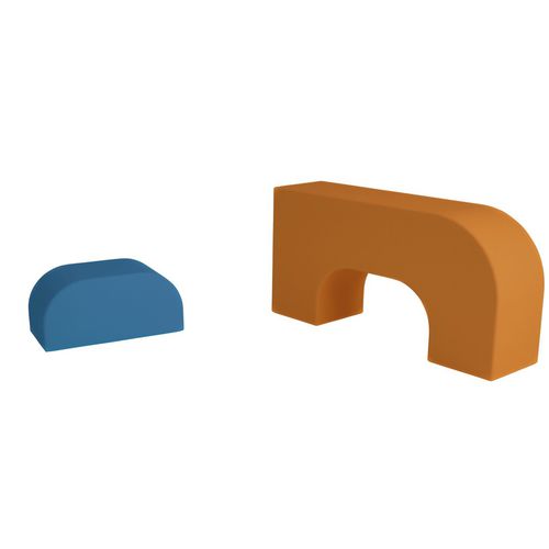 Pouf contemporaneo - LCB-2 - Modugame - MG Sport - in schiuma ad alta densità rivestita / rettangolare / altre forme