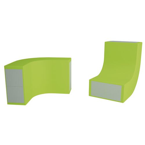 Pouf contemporaneo - LCB-4 - Modugame - MG Sport - in schiuma ad alta densità rivestita / altre forme / modulare