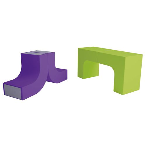 Pouf contemporaneo - LCB-8 - Modugame - MG Sport - in schiuma ad alta densità rivestita / rettangolare / altre forme