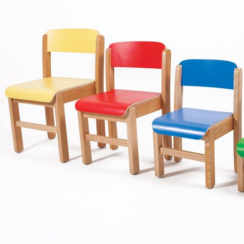 Sedia contemporanea - BOIS-13.1  - Modugame - MG Sport - da interno / in faggio / con supporto in legno