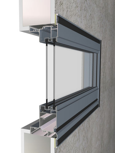 Finestra in alluminio - FACE FIX - Wintec Aluminium Windows & Doors Australia Pty Ltd - scorrevole / acustica