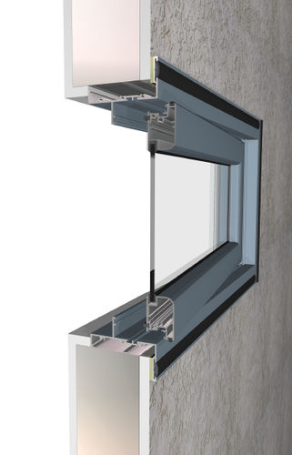 Finestra in alluminio - FACE FIX - Wintec Aluminium Windows & Doors Australia Pty Ltd - a battente / a doppi vetri / acustica