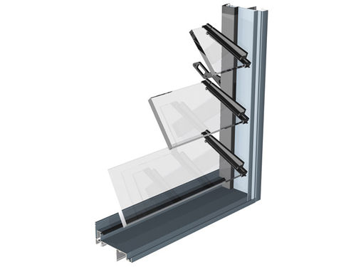 Finestra in legno - Wintec Aluminium Windows & Doors Australia Pty Ltd - in alluminio / a lamelle